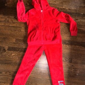 Wonder Nation - Vibrant Red Fleece Set Size: L (10-12)